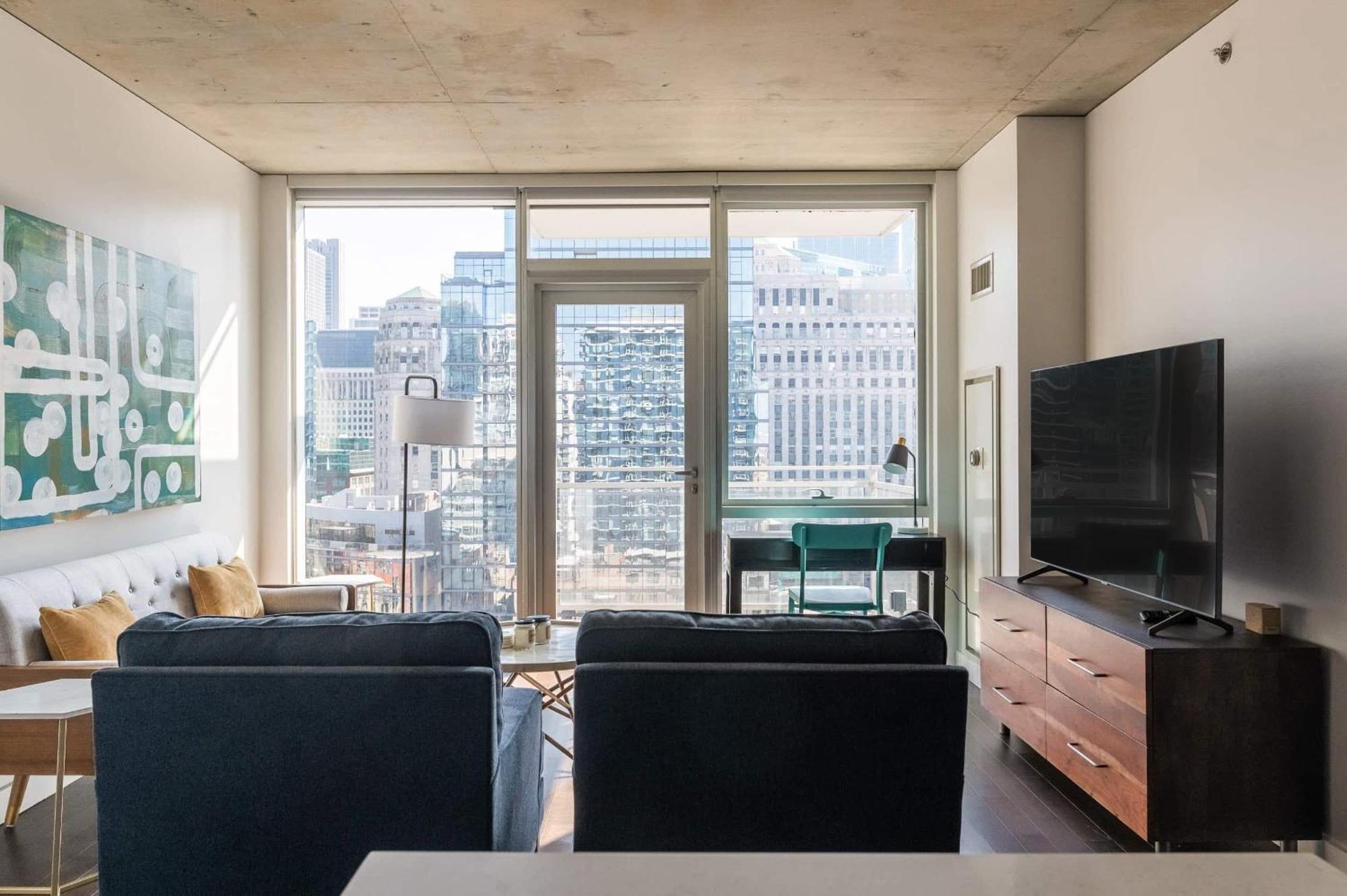 2Br Elegant Premium Suite With Balcony & Sweeping City Views Chicago Bagian luar foto